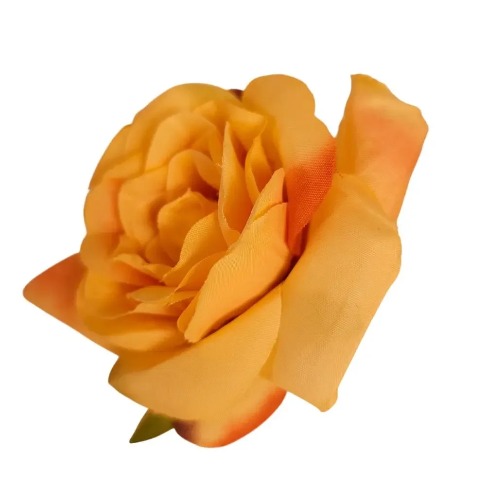 60 Peach Silk Rose Heads 3